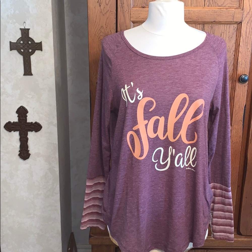 🎉HOST PICK🎉FALL🍁Like NEW Top “It’s Fall Y’all”